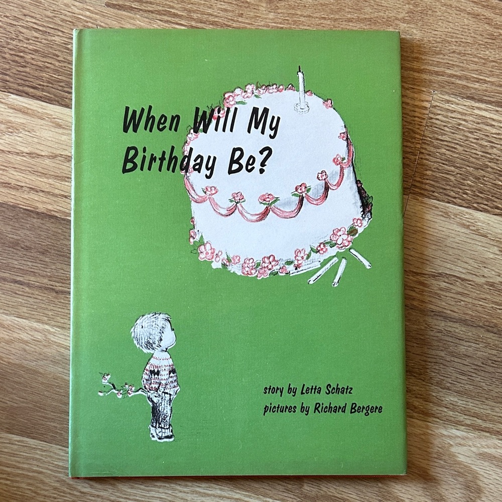 Green Children's Book 'When Will My Birthday Be?'
